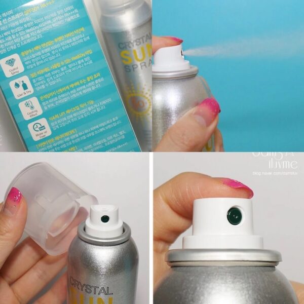 Xịt Chống Nắng Re:Cipe Crystal Sun Spray SPF 50 150ml - Image 4