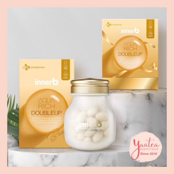 Viên Uống Cấp Nước, Bổ Sung Collagen, Bảo Vệ Da Khỏi Tia UV Innerb Aqua Rich DoubleUp 70 Viên - Image 2