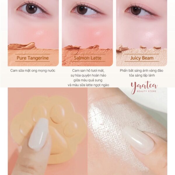 Má Hồng & Highlight Black Rouge Dewy Whip 2 Ô - Image 2