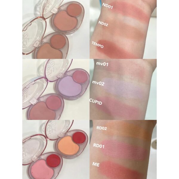 Má Hồng Thạch Fwee Mellow Dual Blush - Image 3