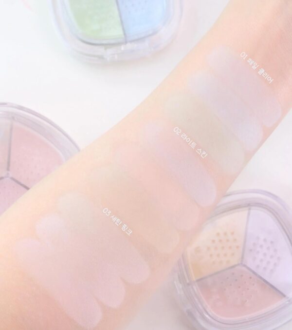 Phấn Phủ Đa Sắc Wakemake Stay Fixer Multi Color Powder 4g - Image 5