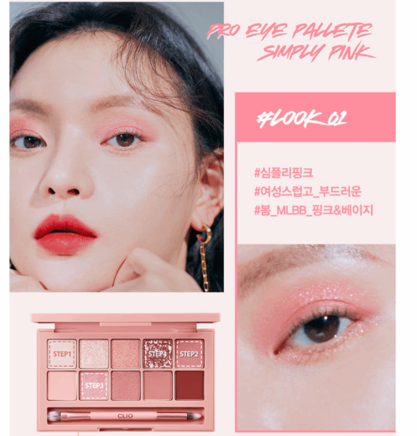 Bảng Màu Mắt Club Clio Pro Eye Palette 01 Simply Pink - Image 4