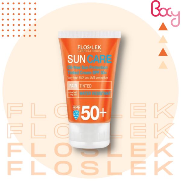 KCN Floslek Oil Free Sun Protection Tinted Cream SPF 50+ - Image 7