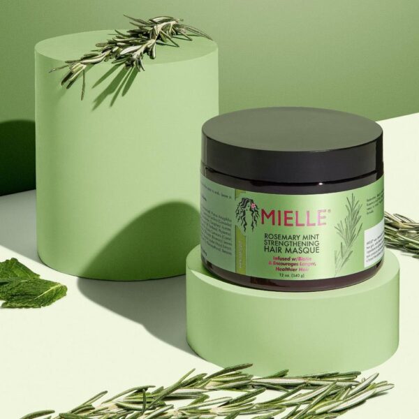 Bộ Sản Phẩm Kích Mọc Tóc Mielle Rosemary Mint Strengthening - Image 3