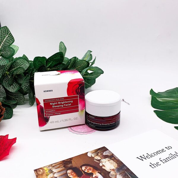 Mặt Nạ Ngủ Korres Wild Rose Night-Brightening Sleeping Facial 40ml - Image 4