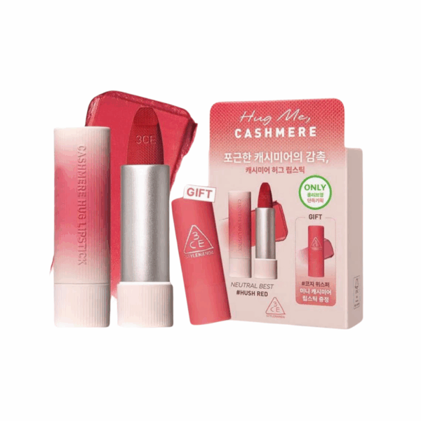 Set 2 Son Thỏi 3CE Cashmere Hug 3.5g + 1.5g - Image 2