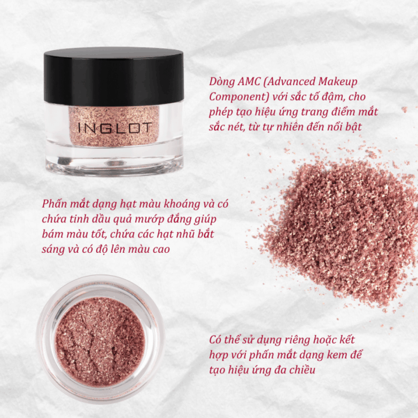 Phấn Mắt Inglot AMC Pure Pigment Eye Shadow 2g - Image 6
