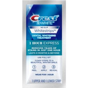 Miếng dán trắng răng Crest 1Hour Express Levels 12 Whiter