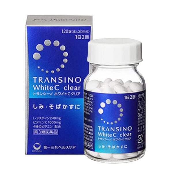 Viên Uống Trắng Da Transino WhiteC Clear 120 viên