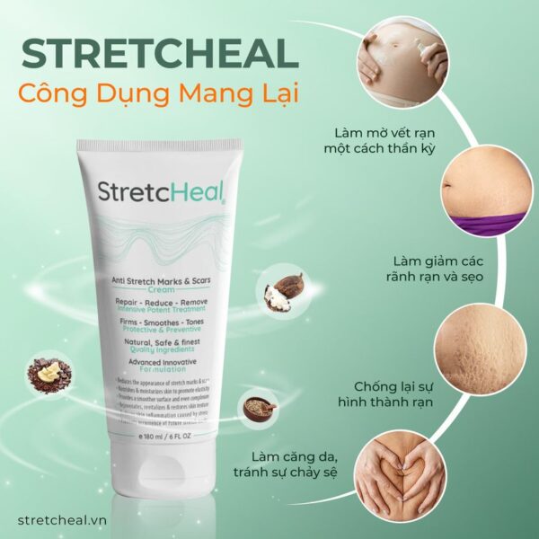 Kem Trị Rạn StretcHeal Cream 180ml - Image 4
