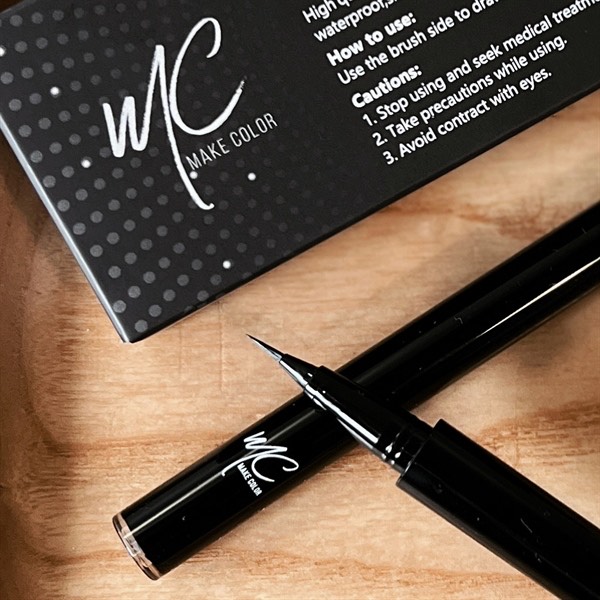 Kẻ Mắt Extremely Slim Brush Pen Liner MC - Deep Black - Image 2
