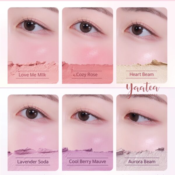 Má Hồng & Highlight Black Rouge Dewy Whip 2 Ô - Image 5