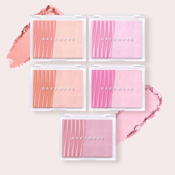 Má Hồng WAKEMAKE Sheer Layering Dual Blusher - Image 5