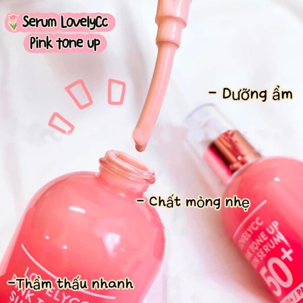 Kem Chống Nắng LovelyCC Pink Toneup Sun Serum - Image 3