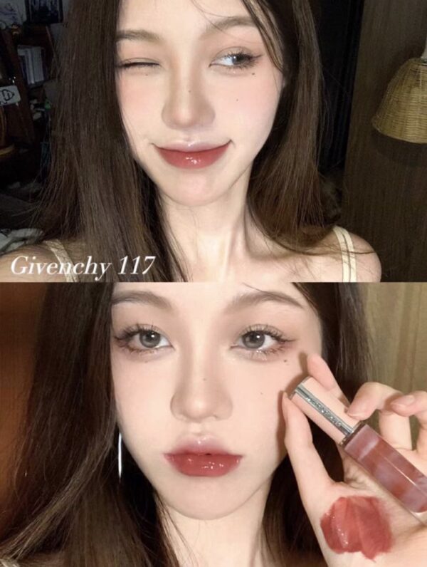 Son Dưỡng Givenchy Rose Perfecto Liquid - 117 Chilling Brown - Image 4