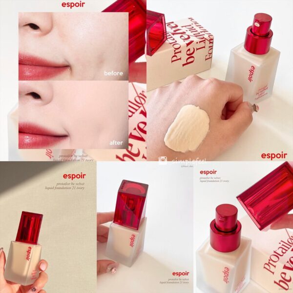 Nền Espoir Pro Tailor 48H Velvet Matte - Image 3