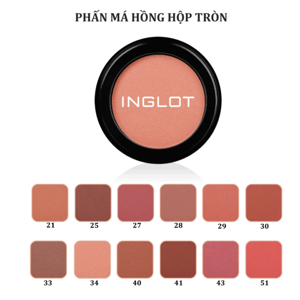Má Hồng Inglot Radiant Skin Face Blush 2.5g - Image 2