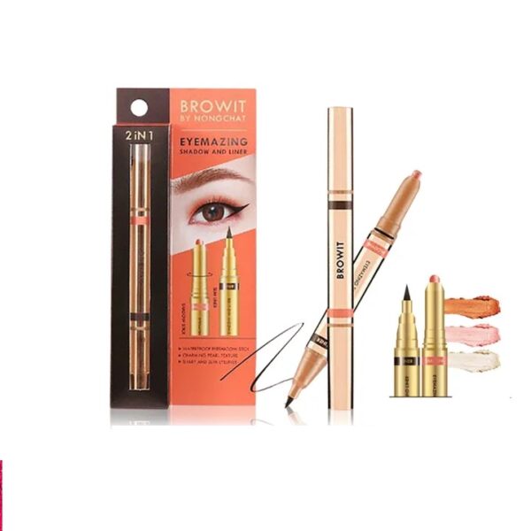 Bút Kẻ Mắt + Nhũ Mắt Nong Chat - Image 2