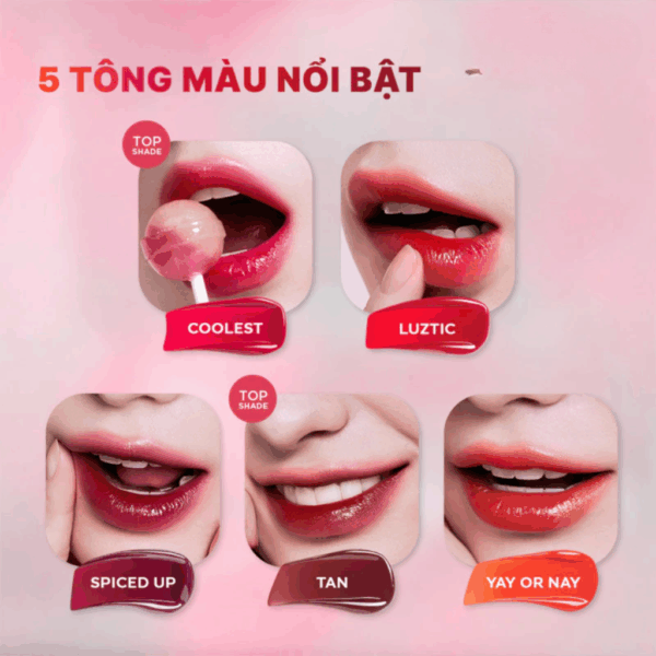 Son Bóng 3CE Lazy Pop Lip Stain - Image 5