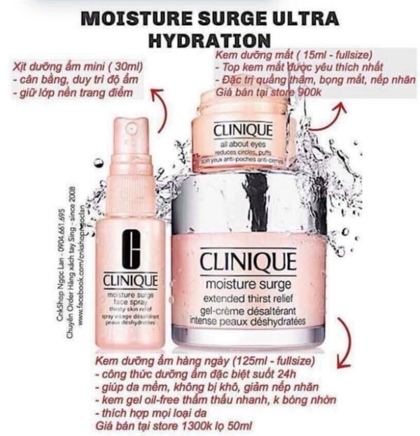 Set Clinique 3 món Túi xanh - Image 5