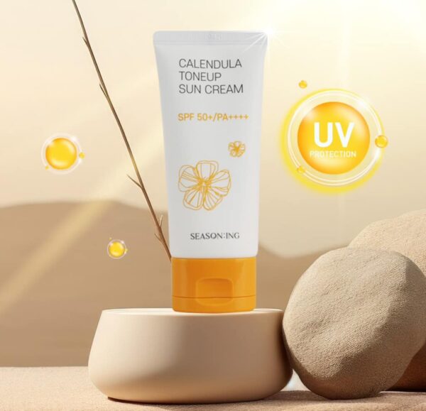 Kem Chống Nắng Seasoning Calendula Toneup Sun Cream SPF50 - Image 6