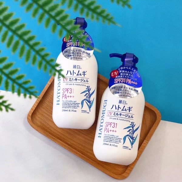Sữa Dưỡng Thể Chống Nắng Hatomugi Milky Gel SPF31 PA+++ 250ML - Image 3