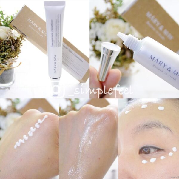 Kem Mắt Mary & May Tranexamic Acid + Glutathione Eye Cream - Image 5