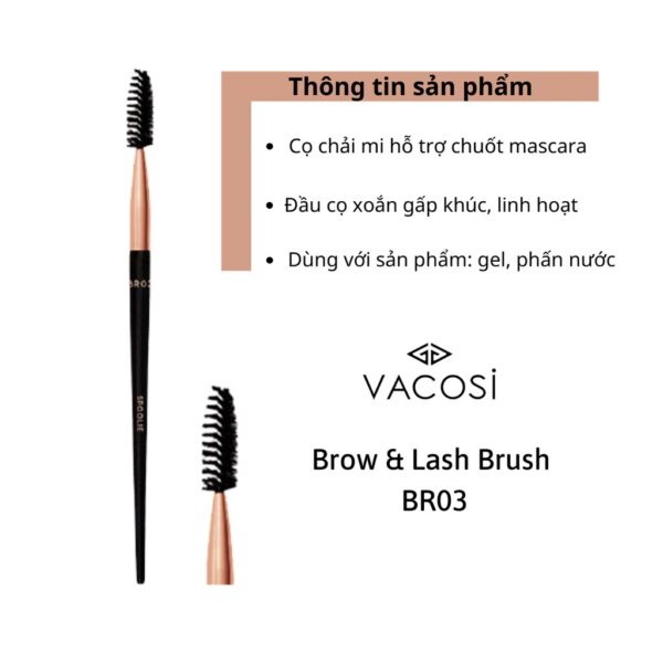 Cọ Vacosi - BR03 Chải Mi - Image 3