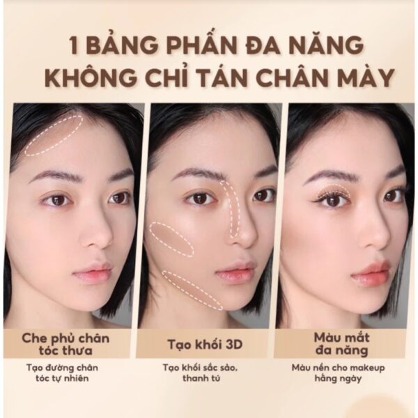 Phấn Mày Judydoll 3-Colour Eyebrow Palette 2.4g - Image 6