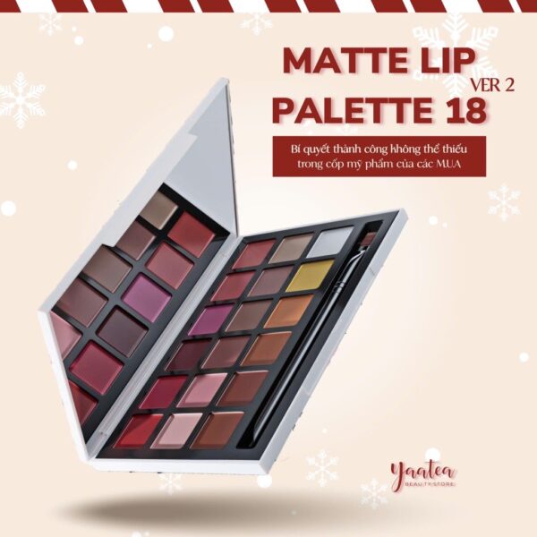 Bảng Son JoHe Matte Lip Palette 18 Ver 2 - Image 2