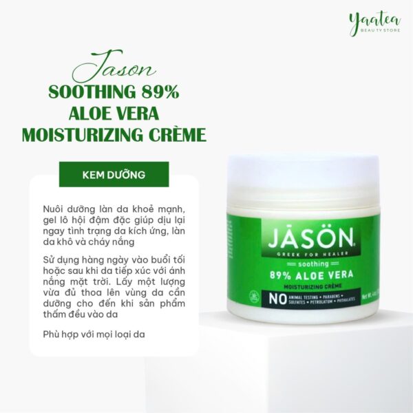Kem Dưỡng Dịu Da Jason 89% Aloe Vera 113g - Image 3