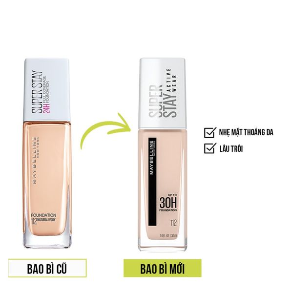 Kem Nền Maybelline Super Stay 30H Active Wear 30ml - Image 3
