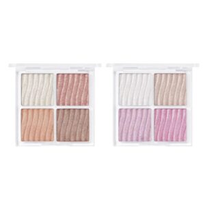 Bảng Highlight 4 Ô WAKEMAKE Glow Palette 7.8G