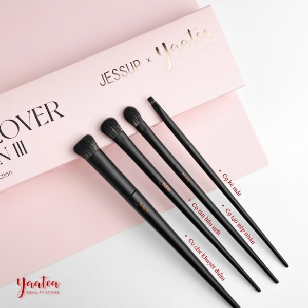 Bộ cọ Jessup x Yaatea Limited Edition Elegant Black 14 Cây - Image 6
