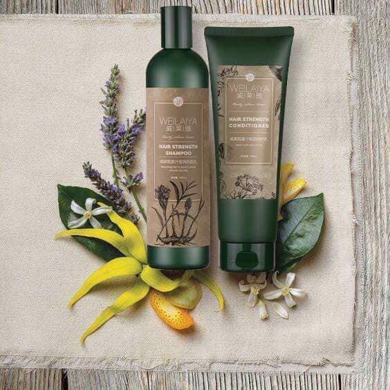 Cặp Gội Xả Weilaiya - Zingiber Nâu - Image 2