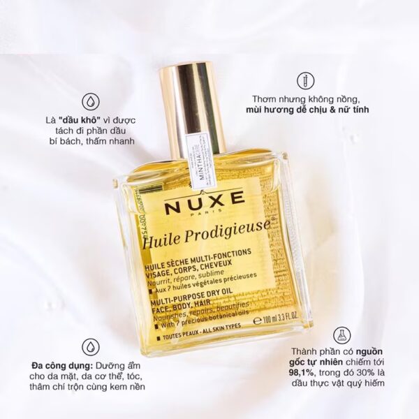 Dầu Dưỡng Nuxe Huile Prodigieuse Multi-Purpose Dry Oil - Image 2