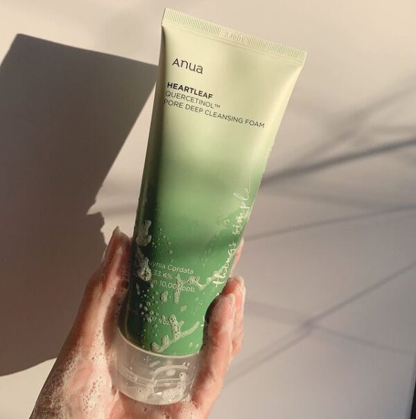 Sữa Rửa Mặt Anua Heartleaf Quercetinol Pore Deep Cleanding Foam 150ml - Image 4