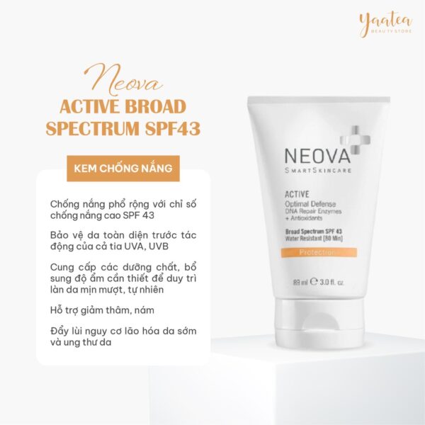 Kem Chống Nắng NEOVA Active Optimal Defense Broad Spectrum SPF43 89ml - Image 3