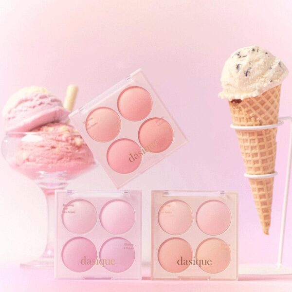 Má Hồng Dasique Blending Mood 4 Ô Tròn - Image 2