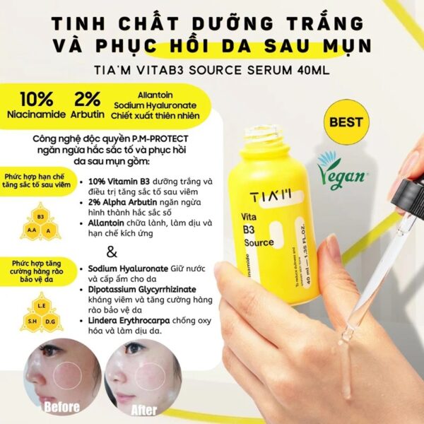 Serum TIA'M 10% Niacinamide Vita B3 Source 40ml - Image 2