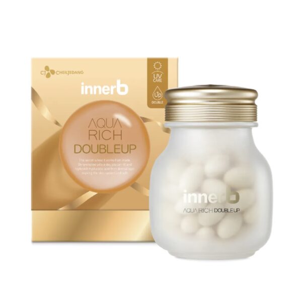 Viên Uống Cấp Nước, Bổ Sung Collagen, Bảo Vệ Da Khỏi Tia UV Innerb Aqua Rich DoubleUp 70 Viên