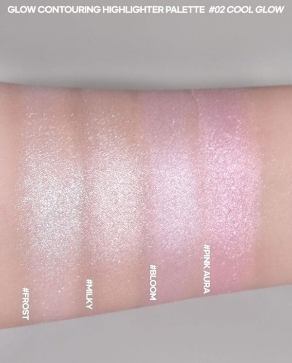 Bảng Highlight 4 Ô WAKEMAKE Glow Palette 7.8G - Image 7