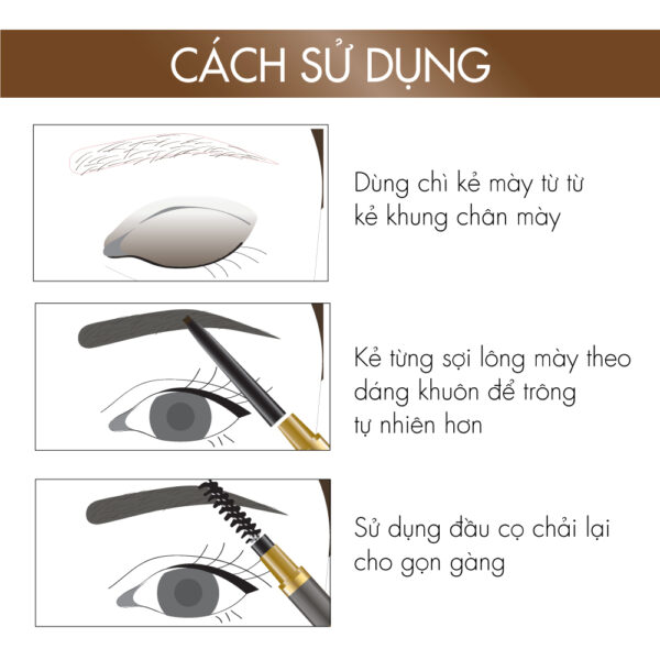 Chì Mày NongChat Pro Slim Brow - Image 5