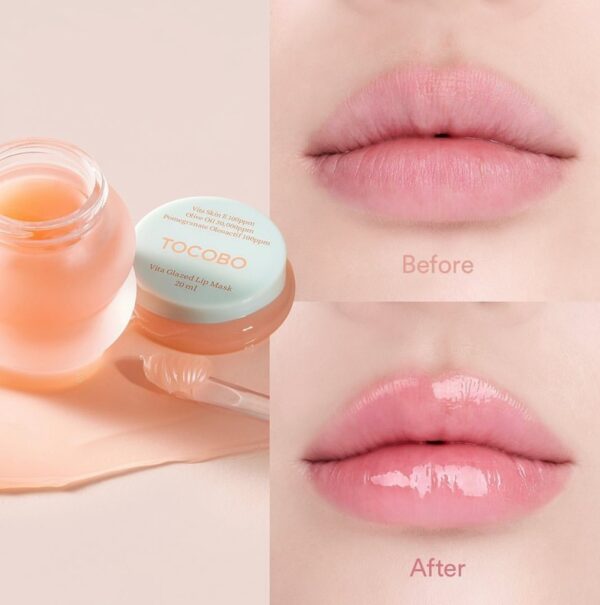 Mặt Nạ Dưỡng Môi Tocobo Vita Glazed Lip Mask 20ml - Image 4
