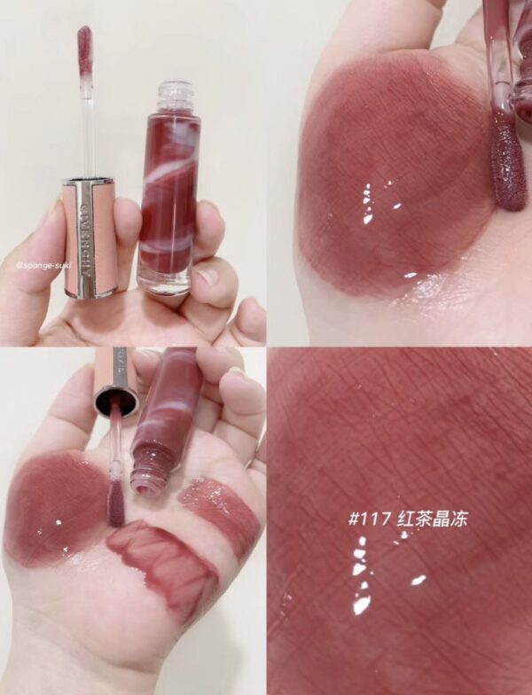 Son Dưỡng Givenchy Rose Perfecto Liquid - 117 Chilling Brown - Image 5