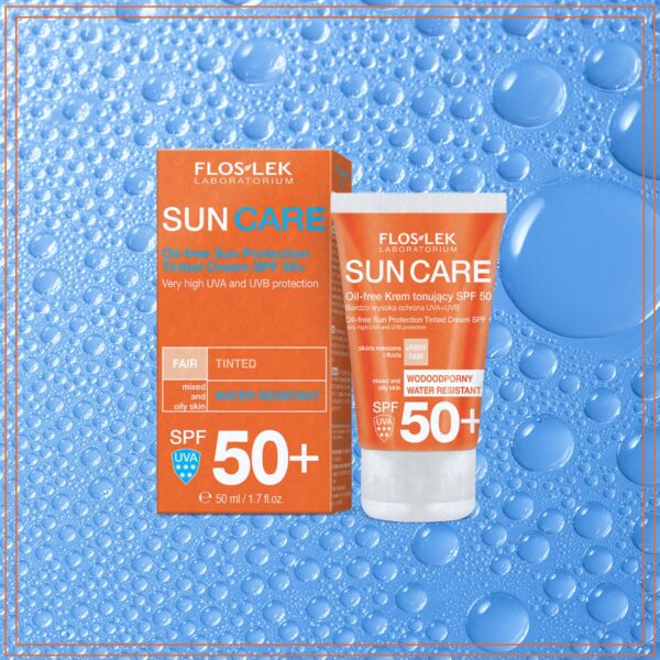 KCN Floslek Oil Free Sun Protection Tinted Cream SPF 50+ - Image 4
