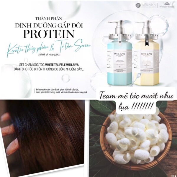 Cặp Gội Xả Weilaiya White Truffle Lightness - Image 5