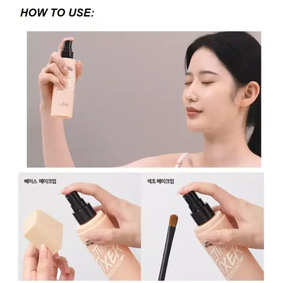 Xịt Makeup LUNA Long Lasting Setting Fixer 100ml - Image 4