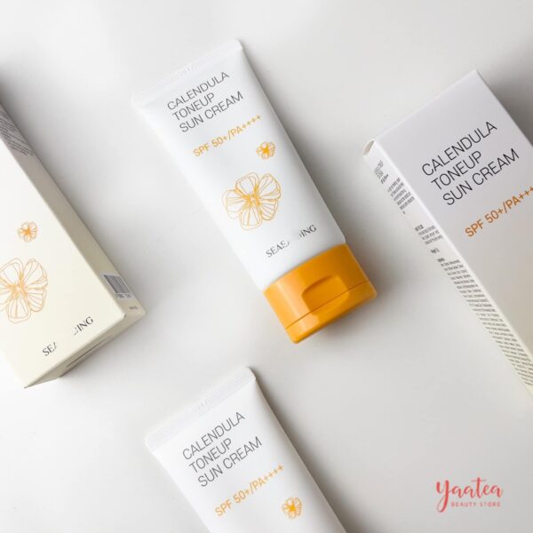 Kem Chống Nắng Seasoning Calendula Toneup Sun Cream SPF50 - Image 5