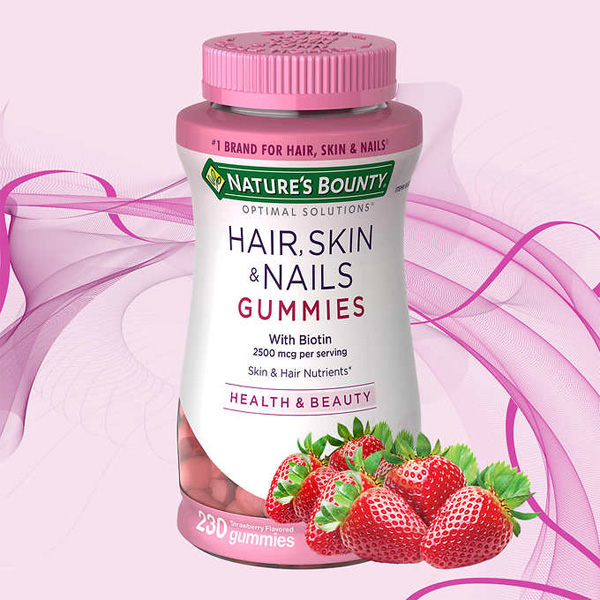 Kẹo Nature’s Bounty Hair, Skin & Nail Gummies 230 viên